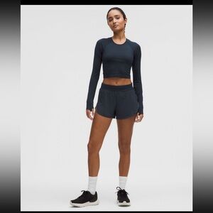 Lululemon Fast and Free shorts-Navy Blue